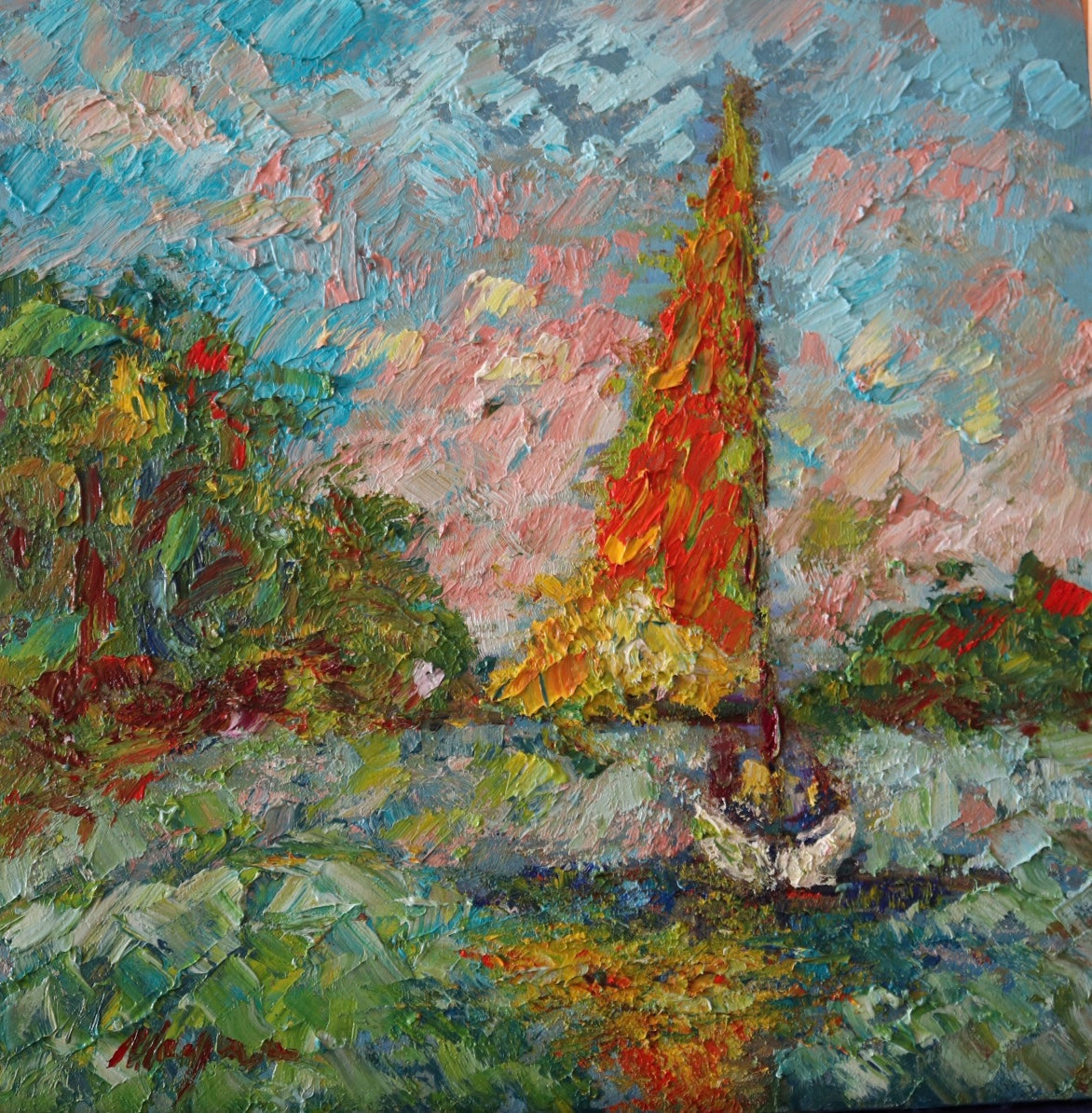 I Drew a Boat, It Drew Me in, One Main Sail, a Guiding Wind l