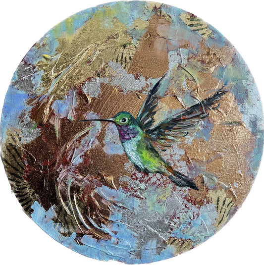 Hummingbird carrying our hopes for love |