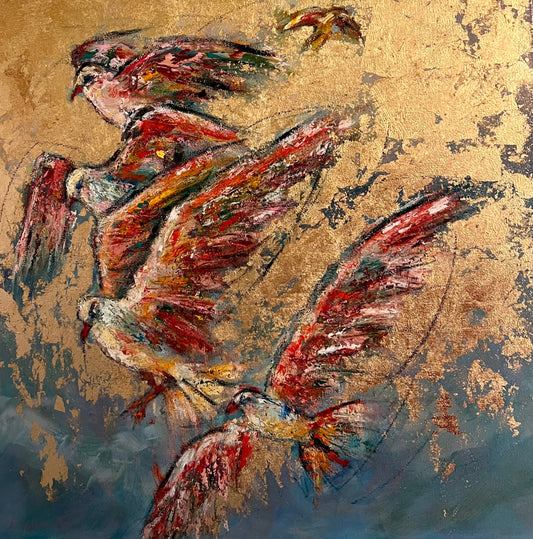 Floating Far Over the Ocean (Print)