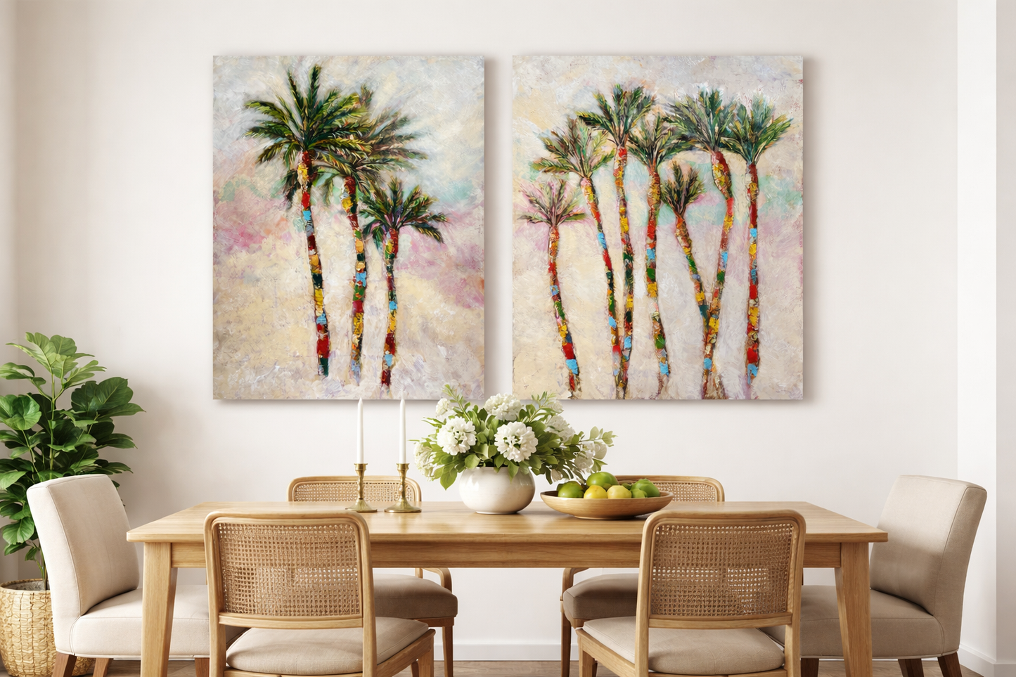 Coastal Harmony
A refined palm pair bringing movement, texture, and relaxed coastal elegance to any space.